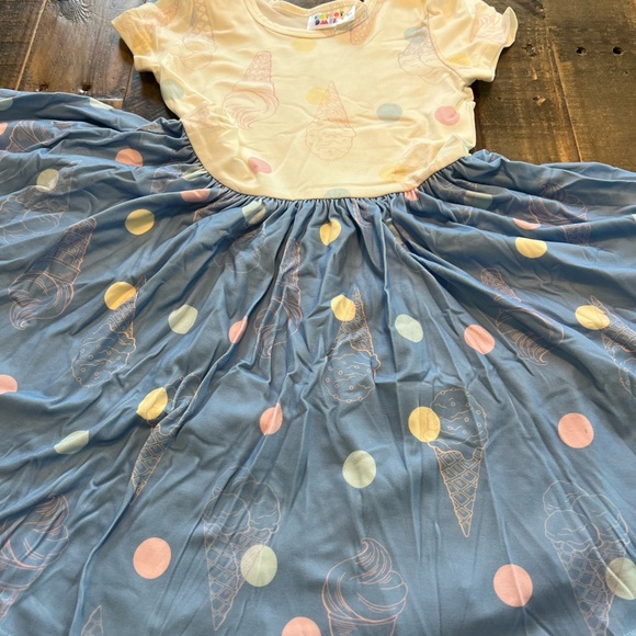 Dot Dot Smile size 3/4 - 8/10 girls ice cream Cap sleeve twirl dress New - Picture 3 of 5